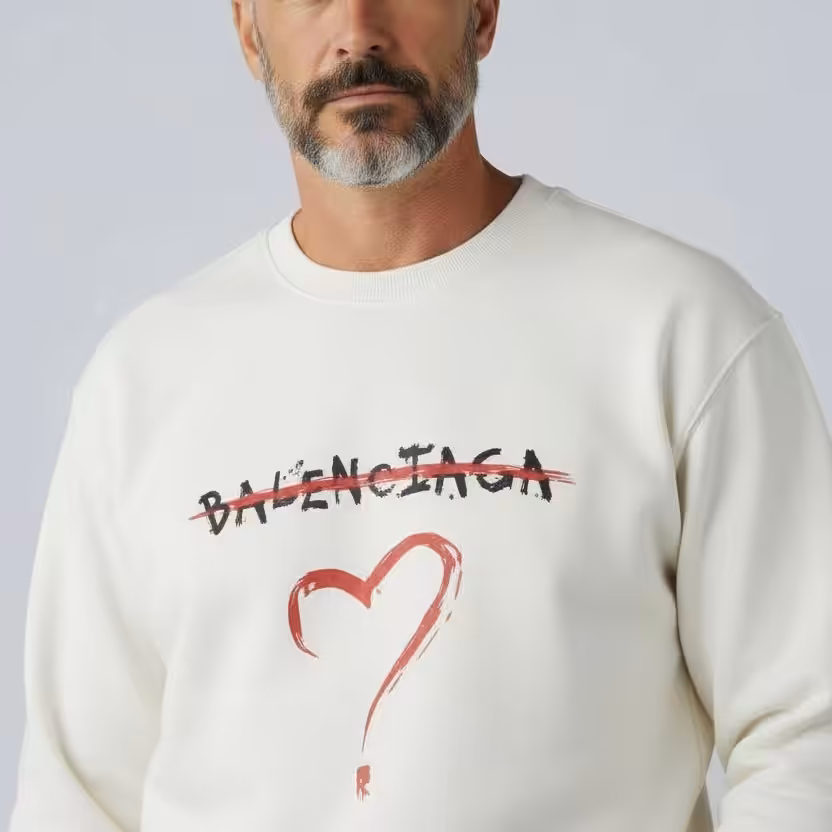 Photoroom_20251203_181036 Balenciaga Classic White Sweatshirt