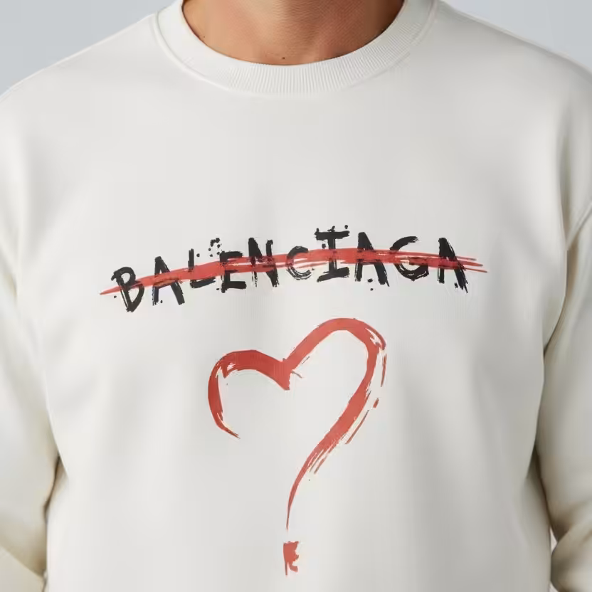 Photoroom_20251208_212442 Balenciaga Classic White Sweatshirt