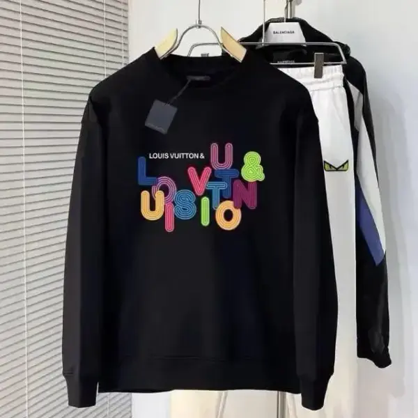 WhatsApp-Image-2025-01-03-at-7.28.37-PM Louis Vuitton Rainbow Logo Black Sweatshirt
