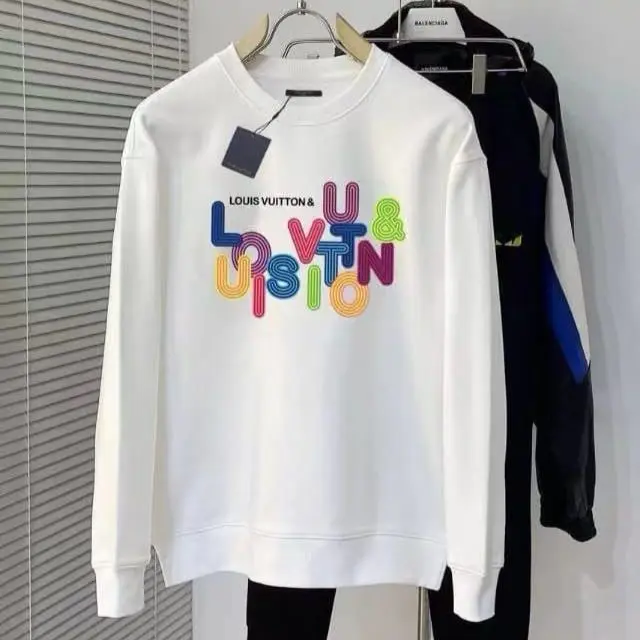 Louis Vuitton Rainbow Logo White Sweatshirt
