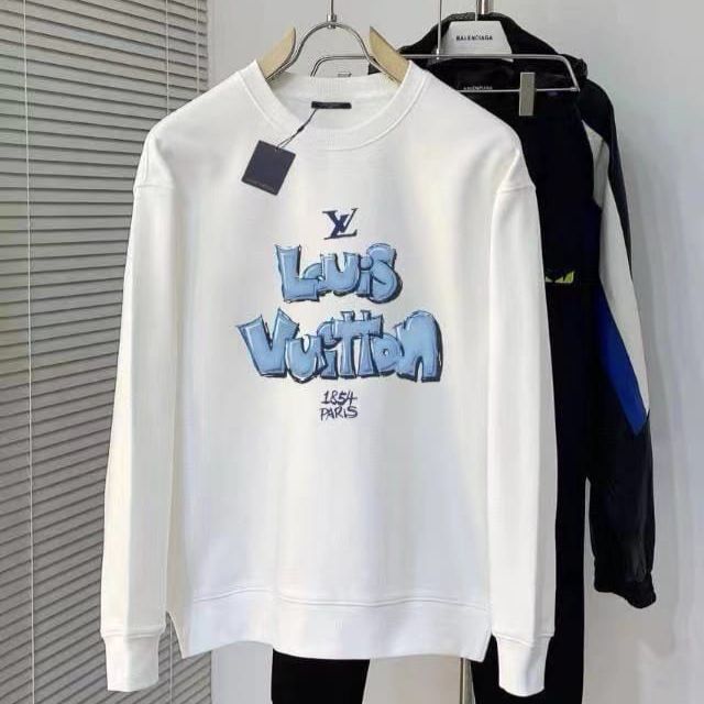 Louis Vuitton Brushed White Sweatshirt