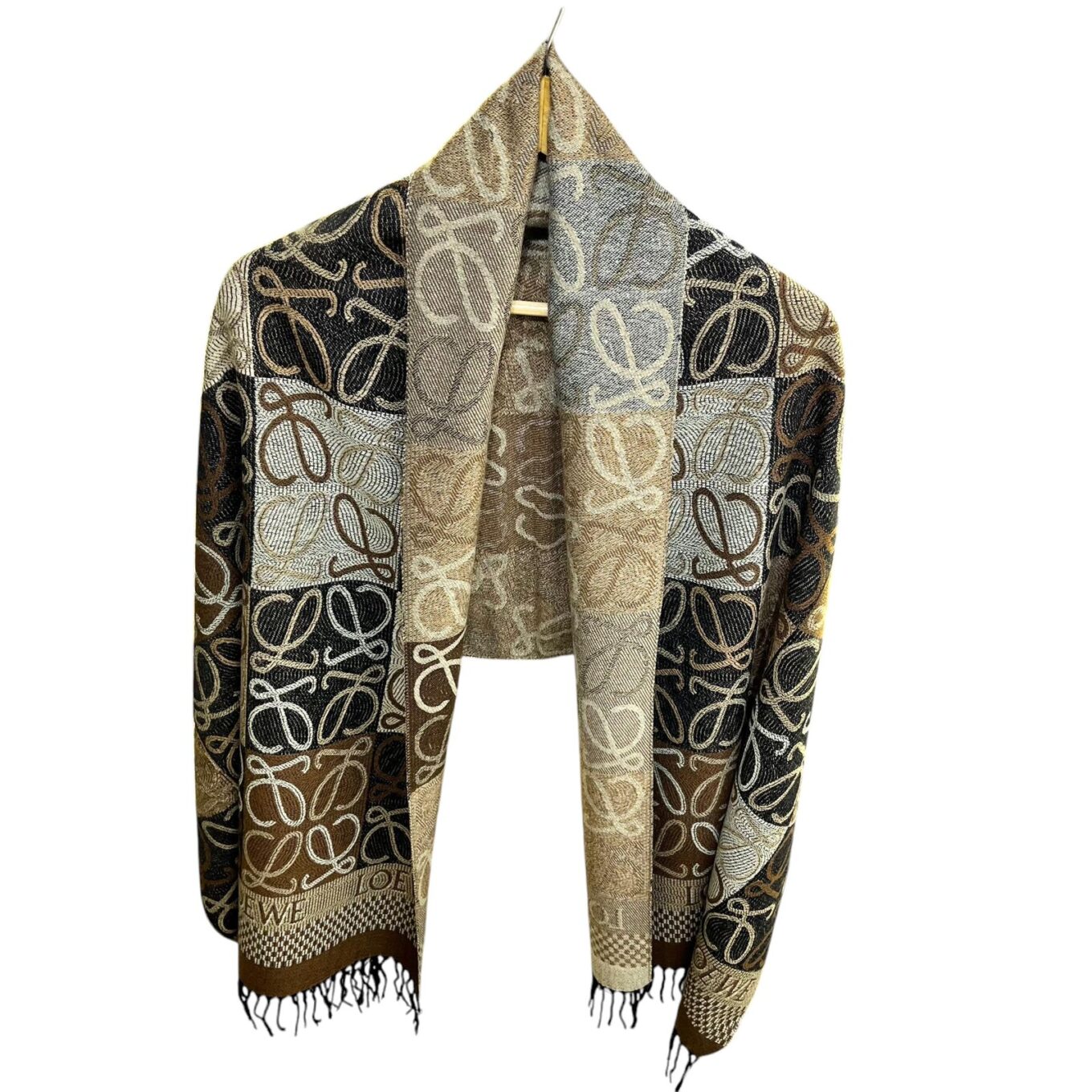 Loewe Black Woollen Stole