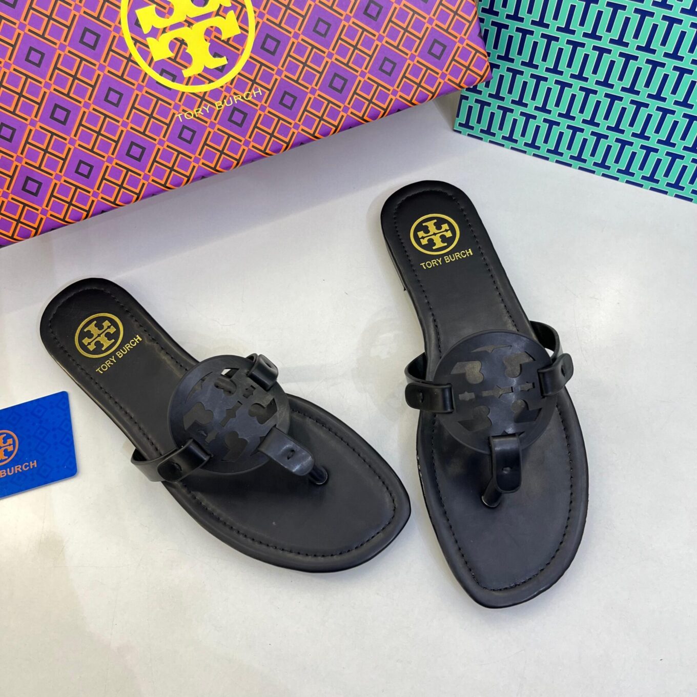 Tory Burch Miller Black Slip On Flat