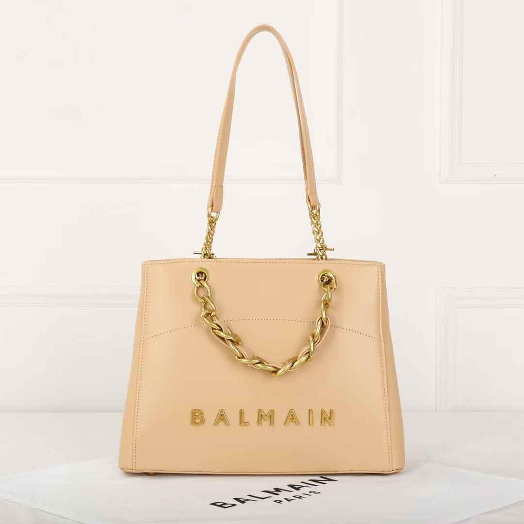 Balmain 1945 Khaki Tote Bag
