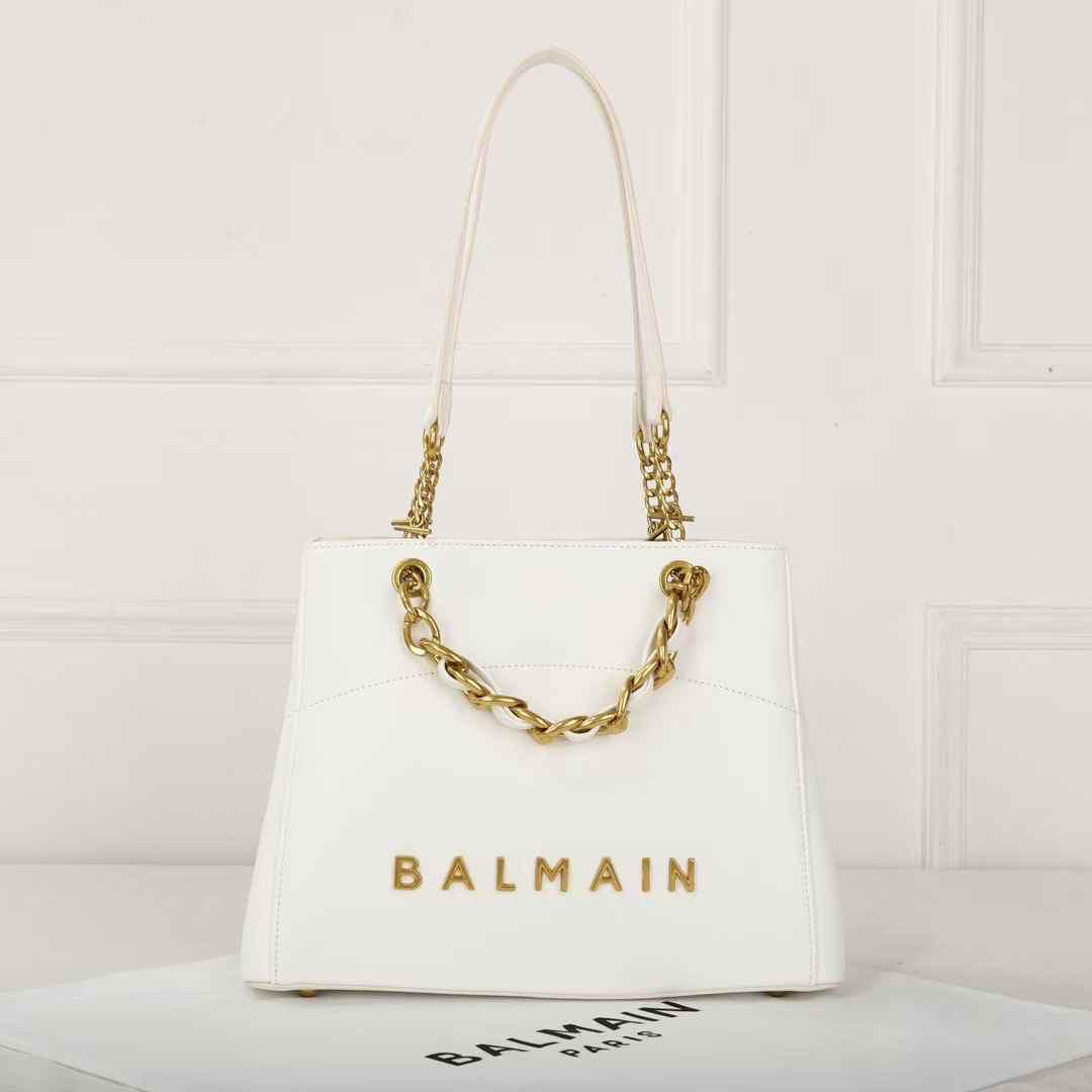 Balmain 1945 White Tote Bag