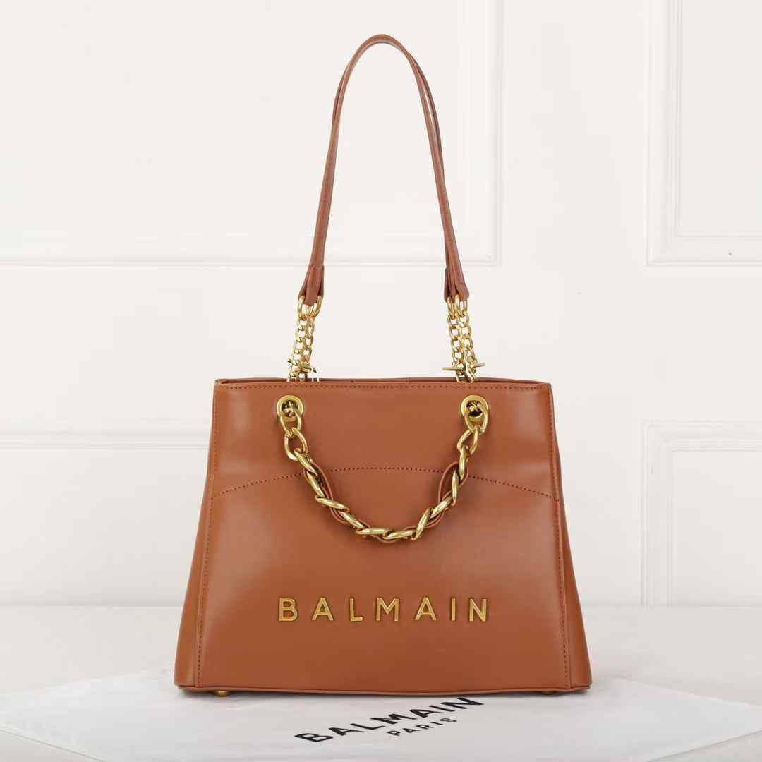 Balmain 1945 Brown Tote Bag