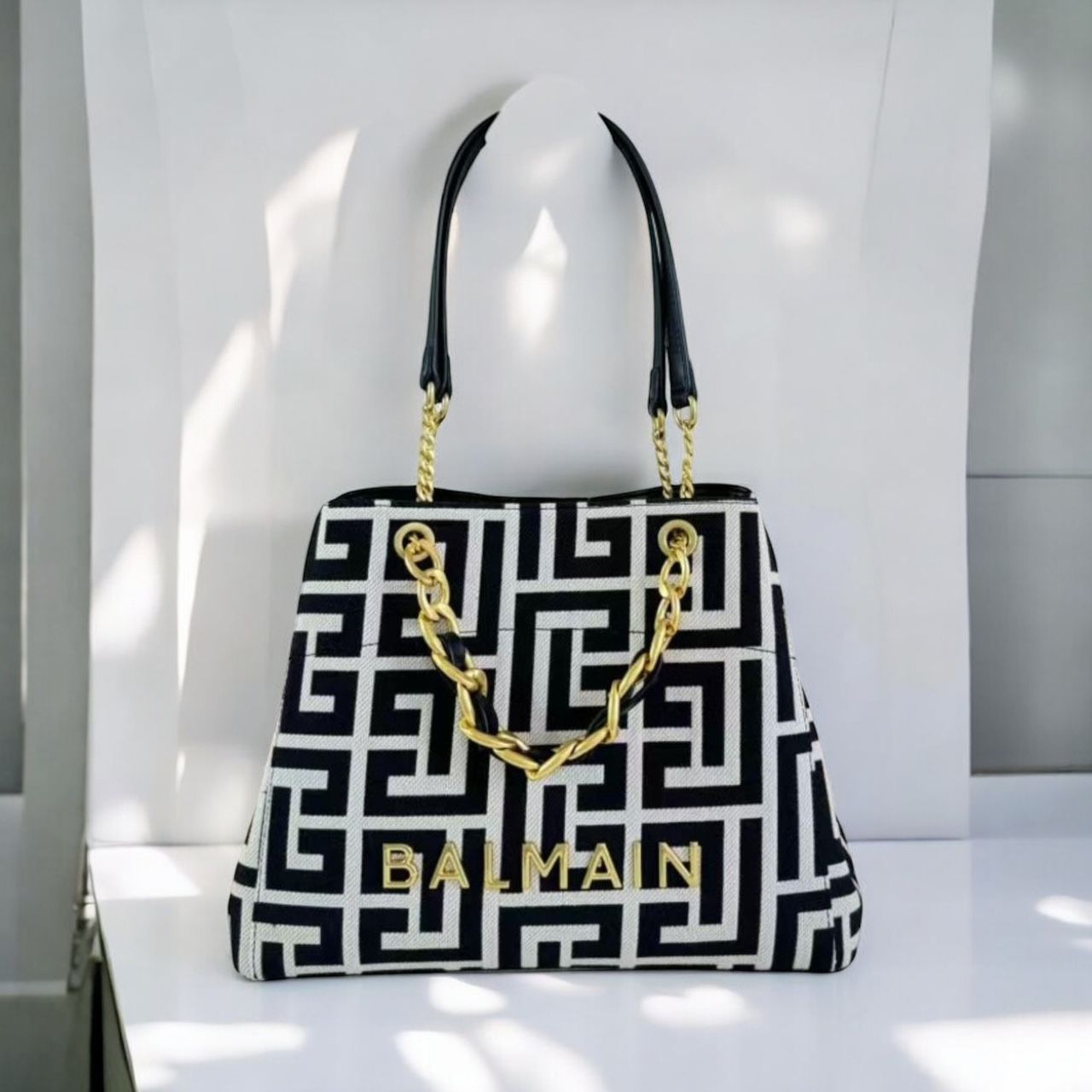 Balmain 1945 Jacquard Tote Bag