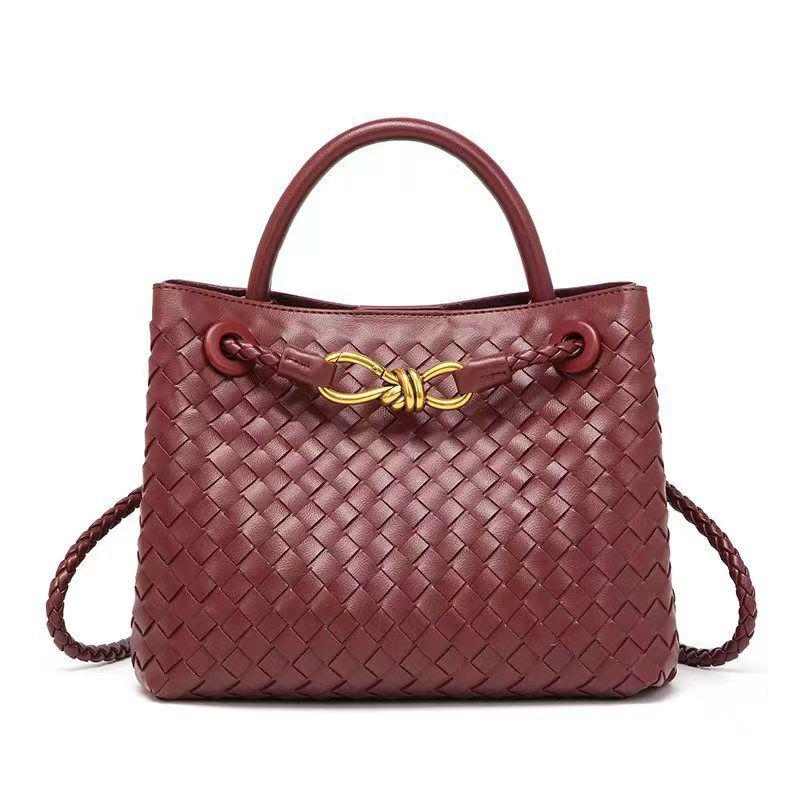 Bottega Veneta Andiamo Red Handbag