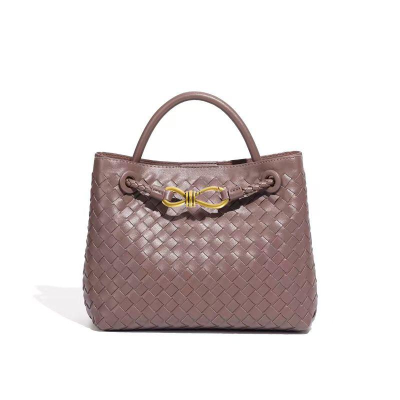 Bottega Veneta Andiamo Rosy Brown Handbag