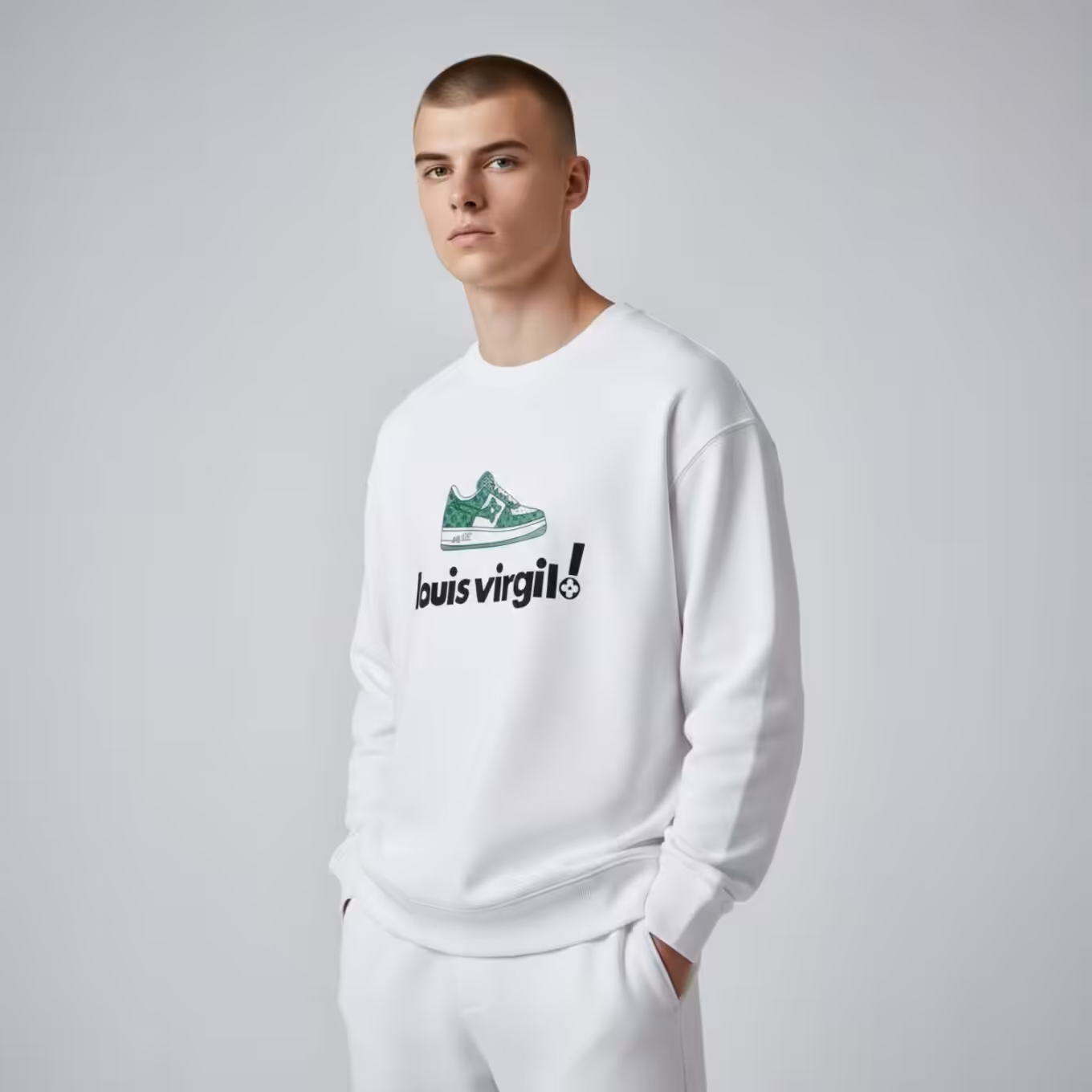 Louis Vuitton Virgil White Sweatshirt