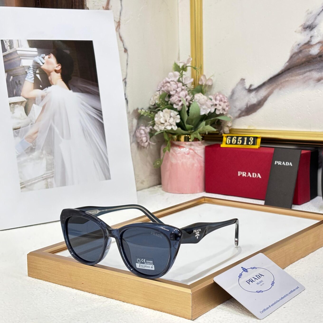 Prada Polarised Cateye Women’s Sunglass