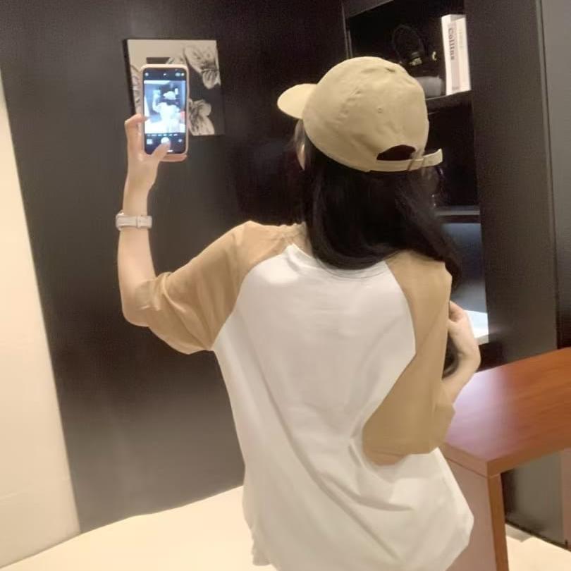 Chanel White Khaki Oversized T-shirt  For Women