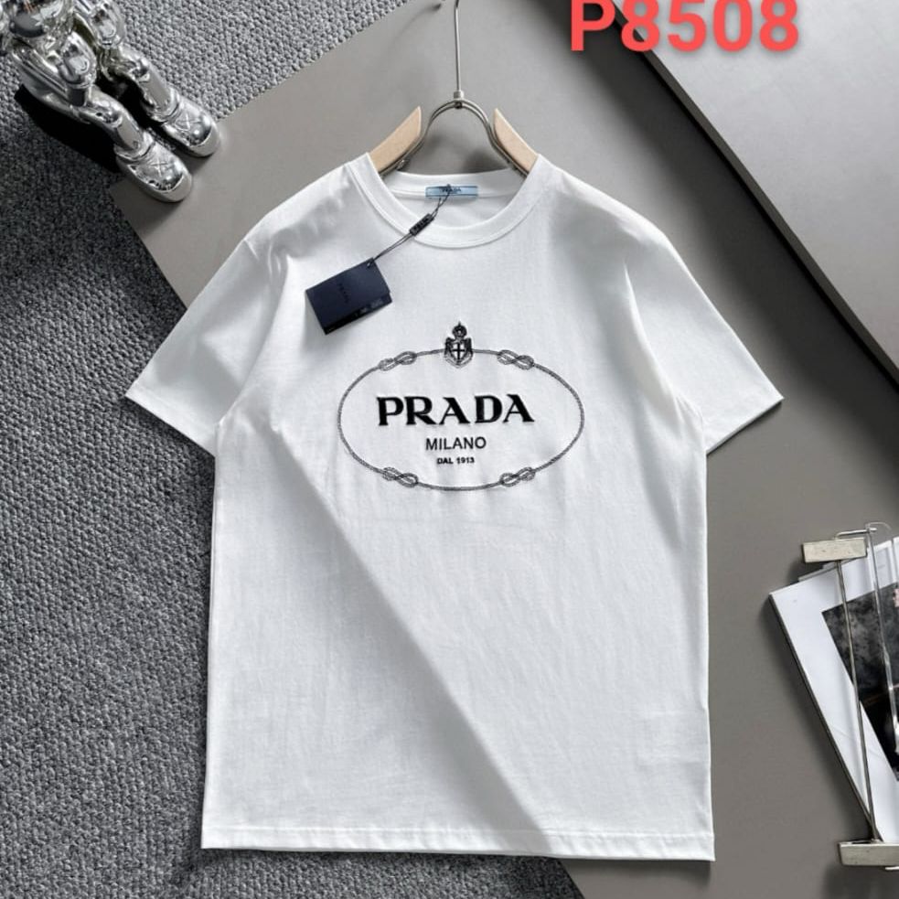 Prada White Oversized Tshirt  For Men