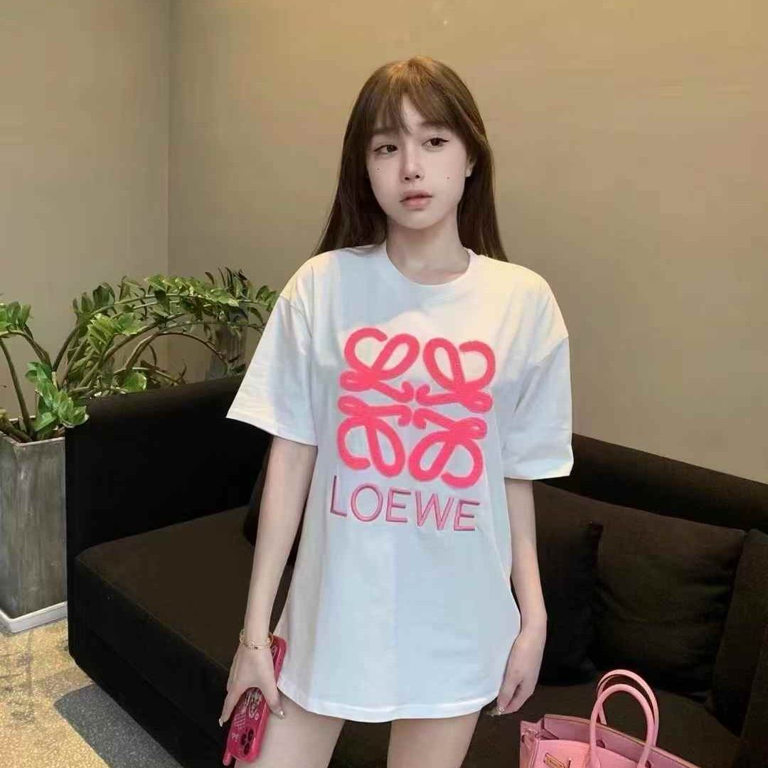 Loewe White Oversized T-shirt  For Women