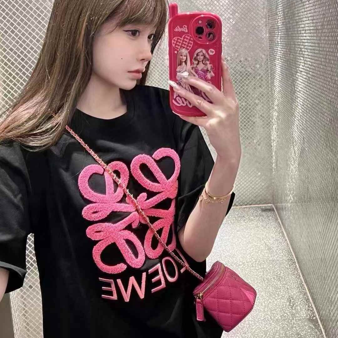 Loewe Black Oversized T-shirt  For Women