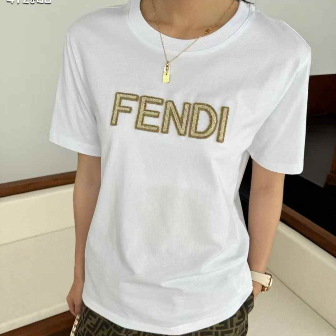 WhatsApp Image 2025-02-18 at 4.36.09 PM Fendi White Oversized T-shirt For Women