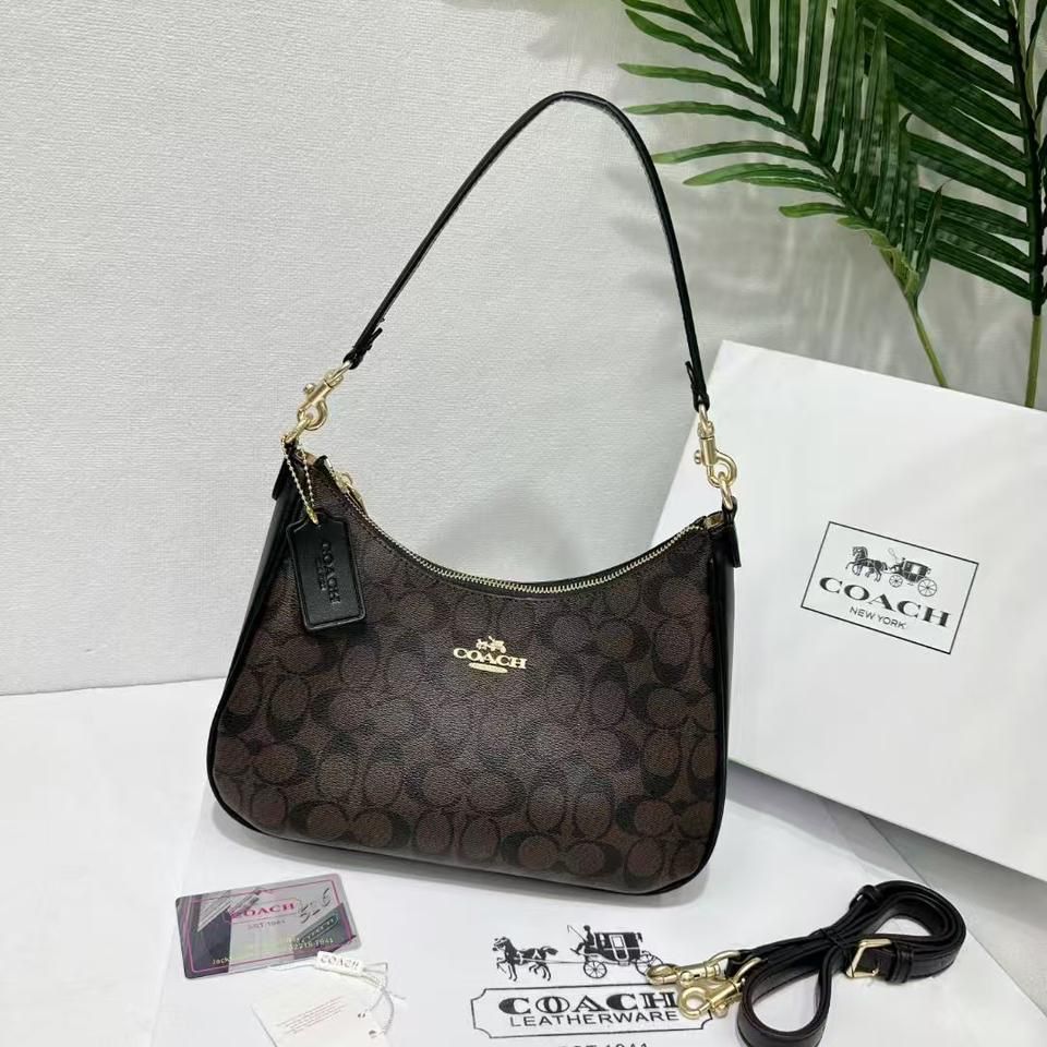 Coach Teri Coffee Hobo Bag (With Box)