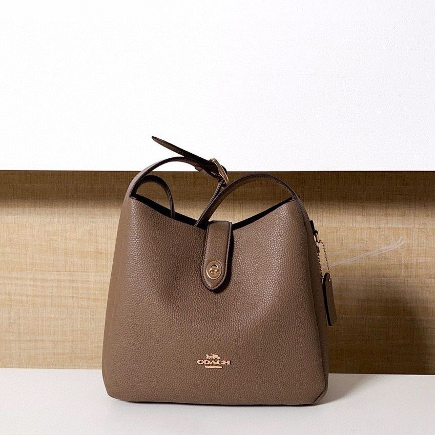 Coach Hardley Khaki Convertible Crossbody Bag (With Box)