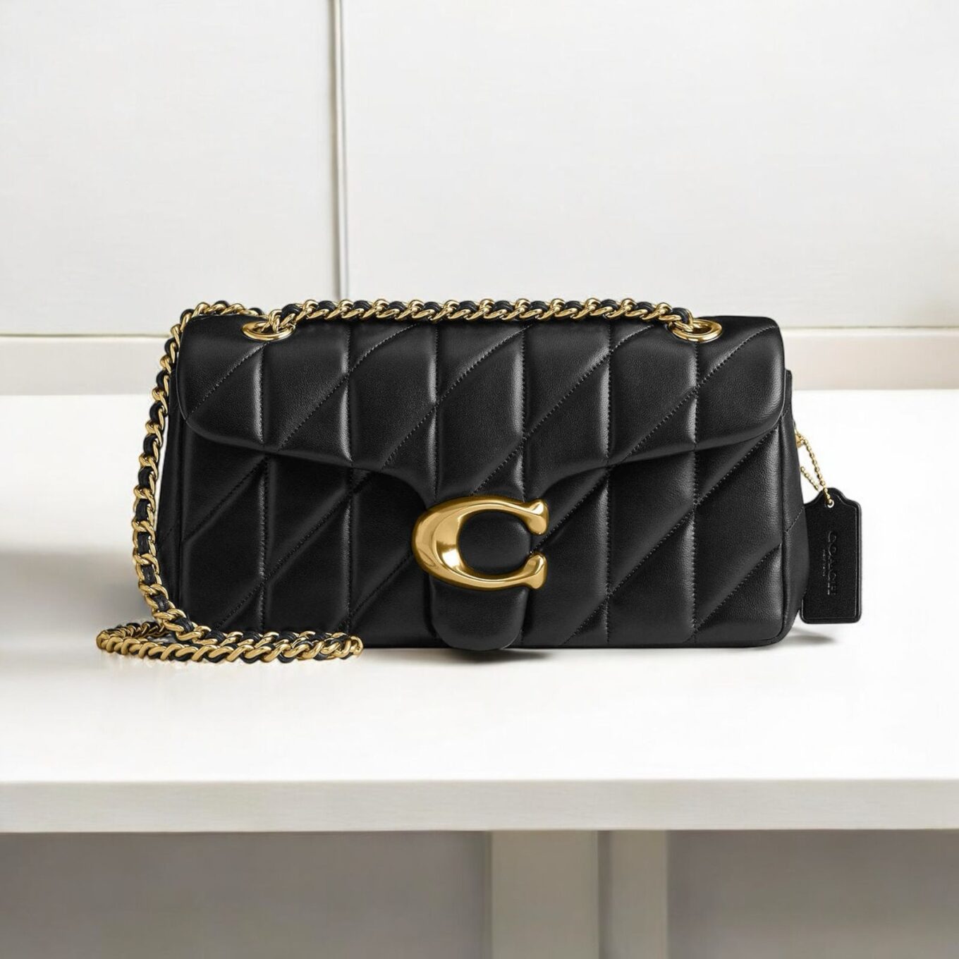 WhatsApp Image 2025-02-20 at 6.03.47 PM Coach Tabby 26 Black Quilted Sling Bag (With Box)