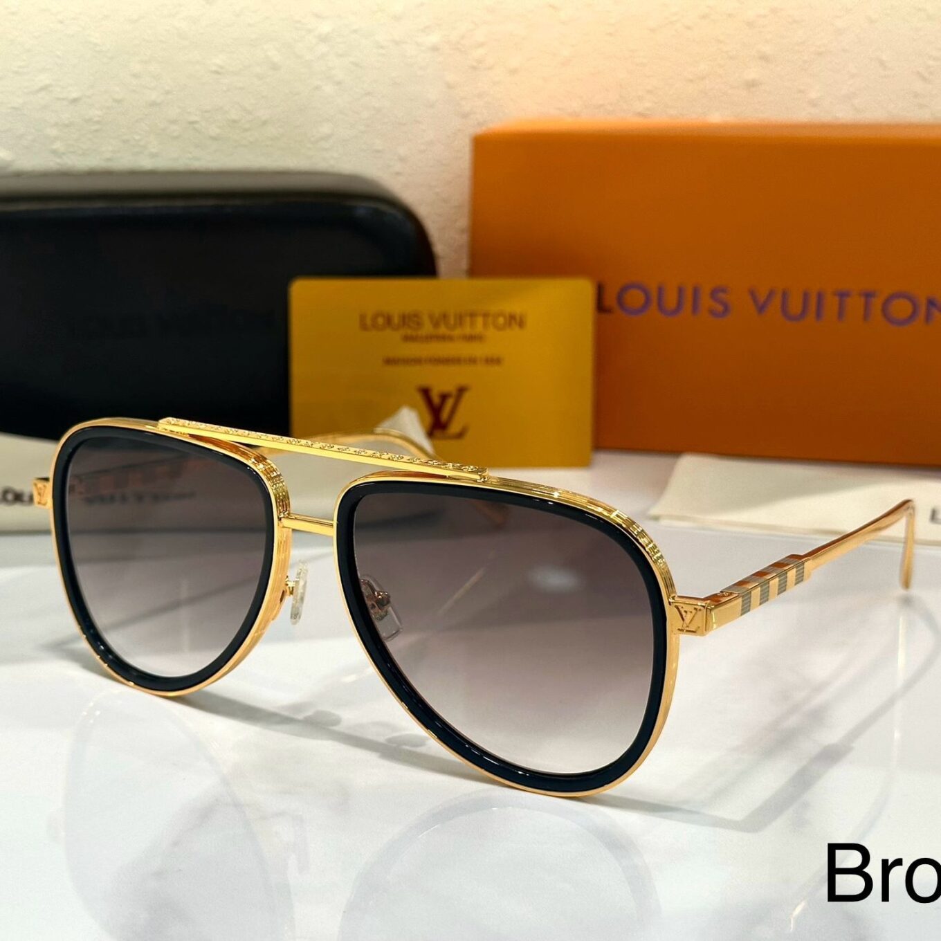 WhatsApp Image 2025-02-22 at 7.45.46 PM Louis Vuitton Black Golden Premium Sunglass For Men