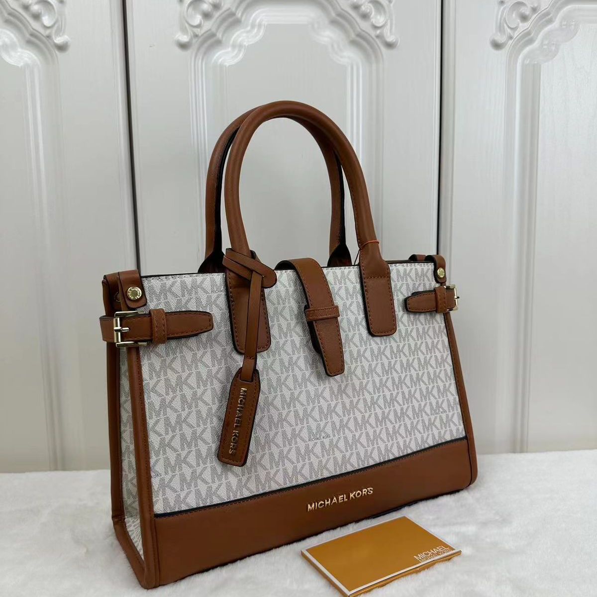 Michael Kors Mercer Beige Handbag