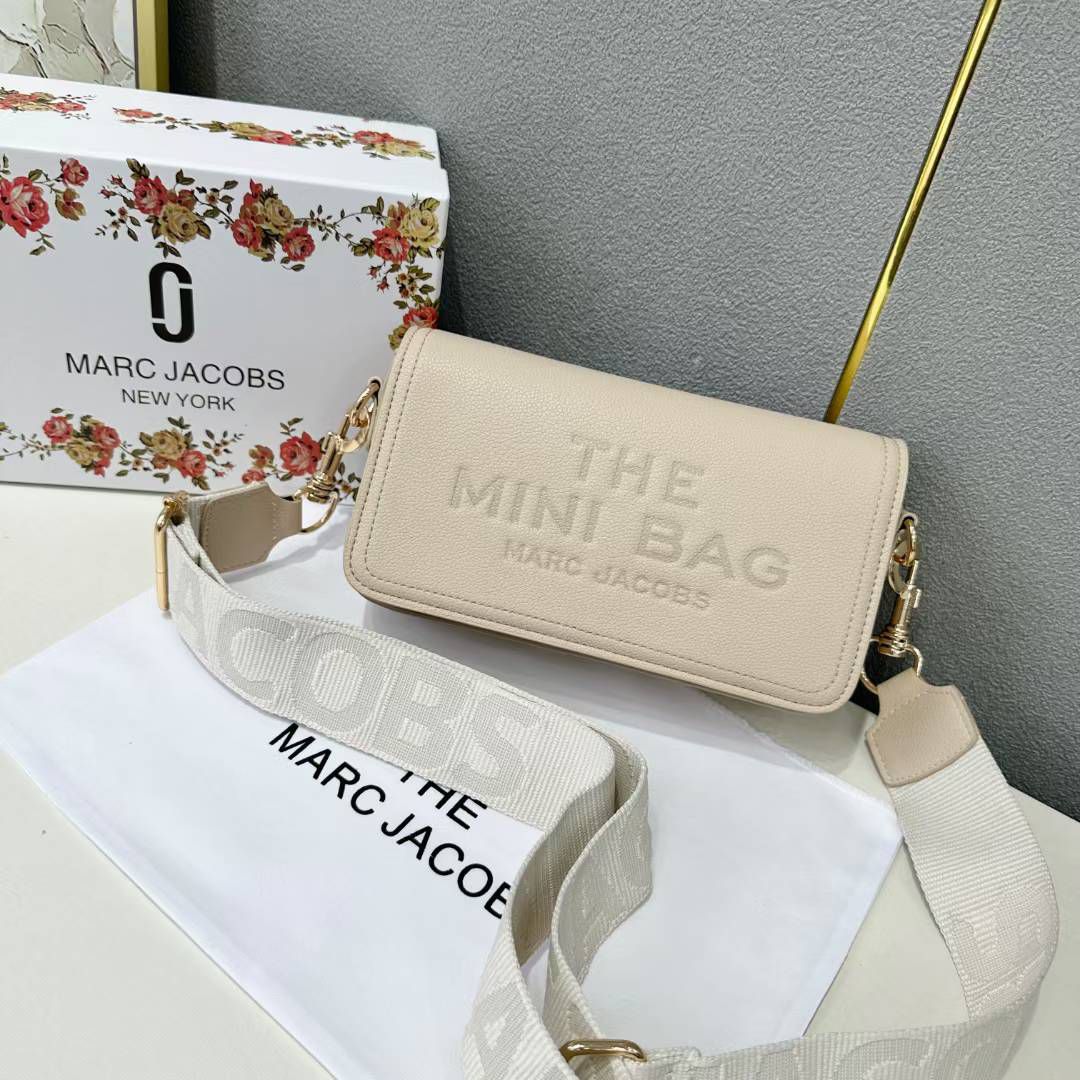 Marc Jacobs Beige The Mini Bag (With Box)
