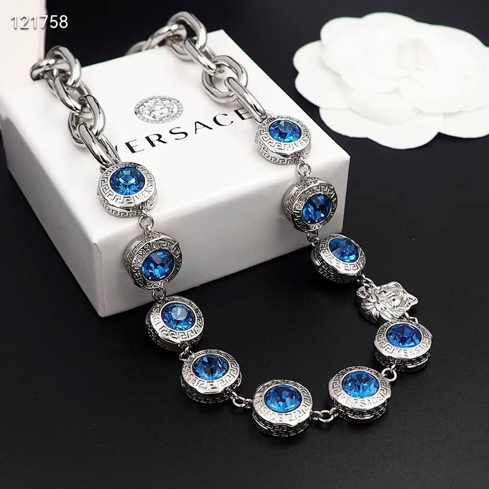 Versace Medusa Vintage Silver Necklace