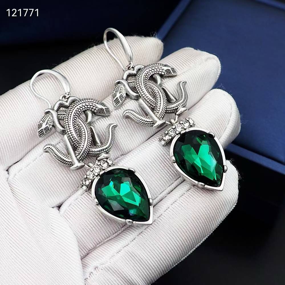 Roberto Cavalli Green Earring