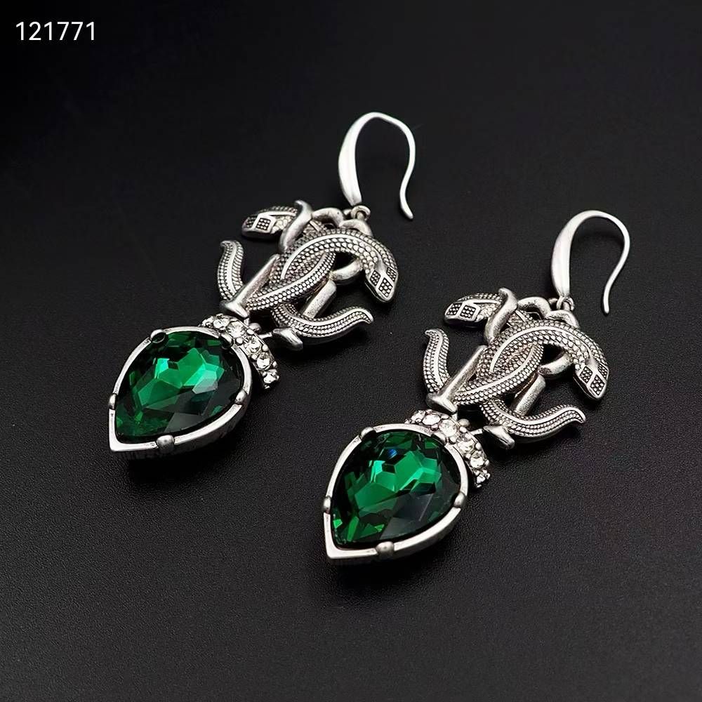 Roberto Cavalli Green Earring