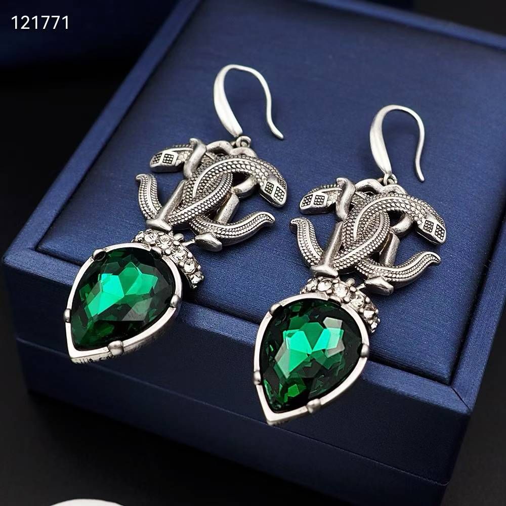 Roberto Cavalli Green Earring