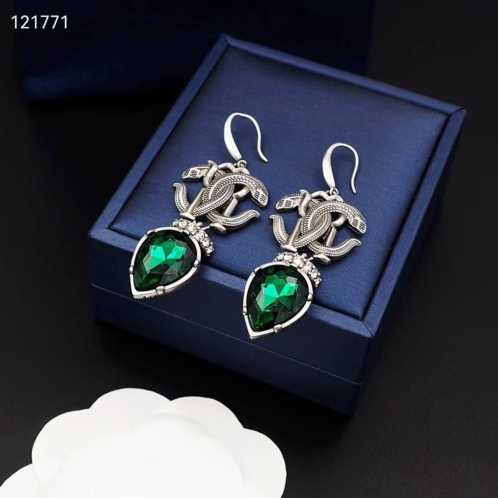 Roberto Cavalli Green Earring