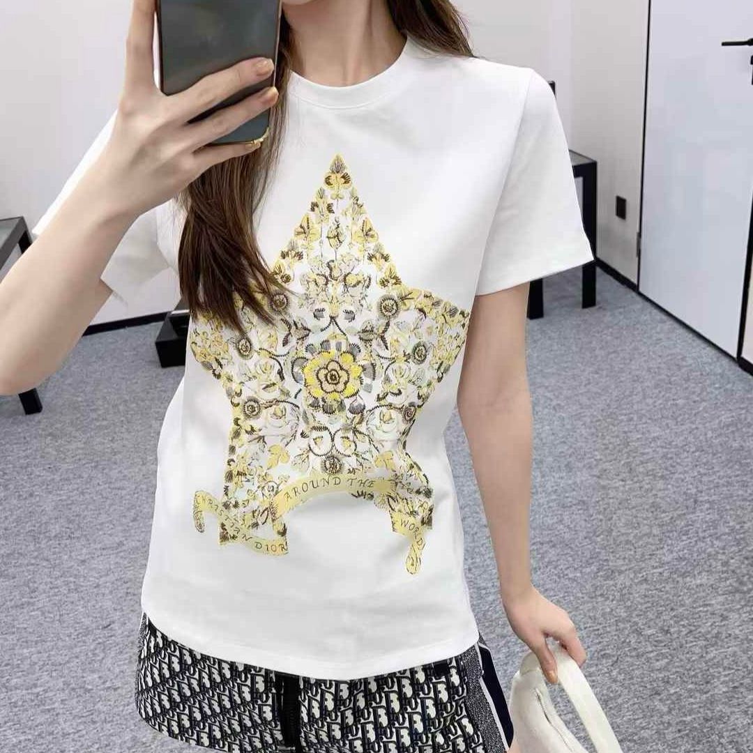 WhatsApp Image 2025-03-01 at 8.46.12 PM (1) Christian Dior Monogram White T-shirt