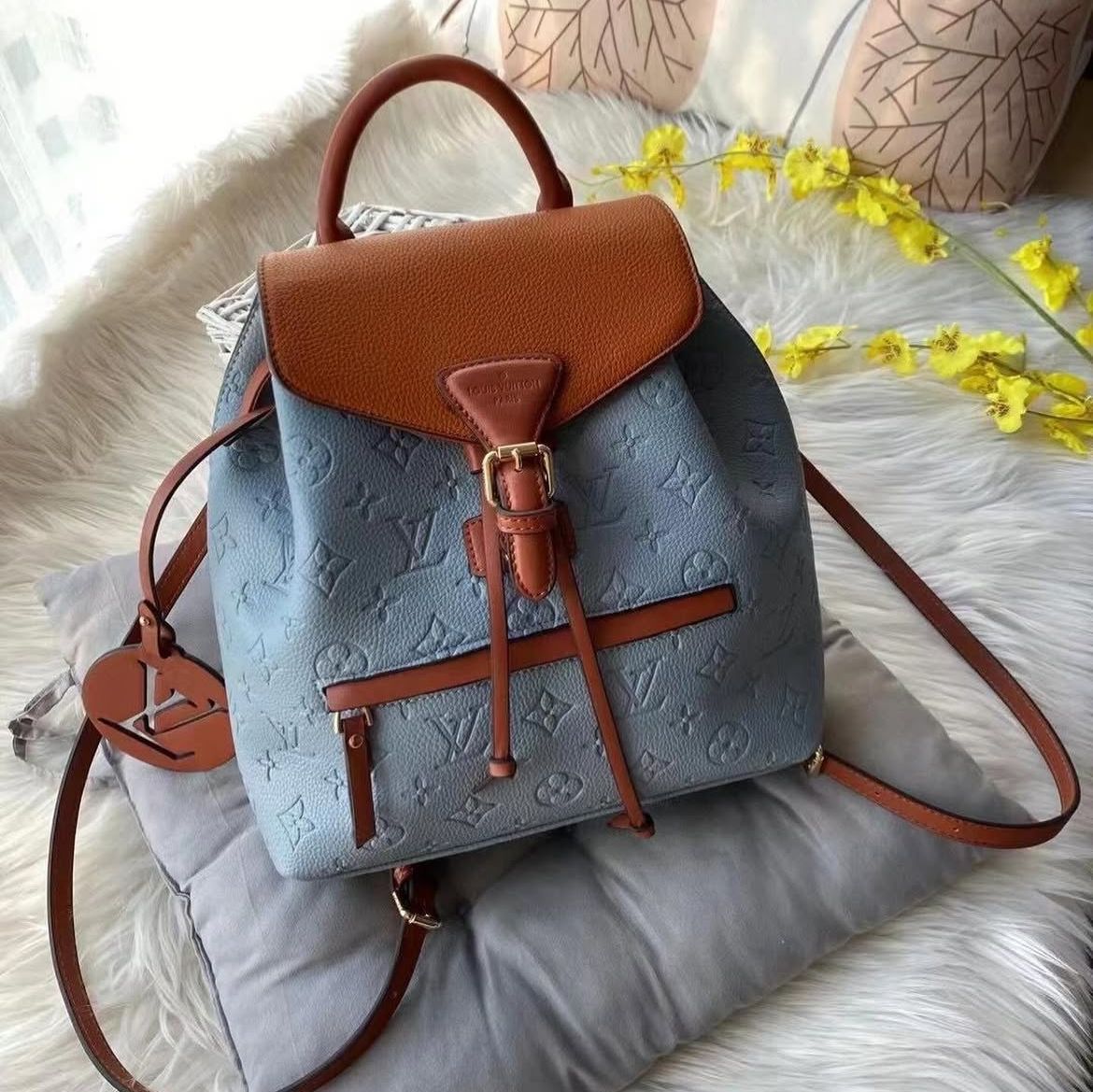 Louis Vuitton Light Blue Montsouris PM Backpack