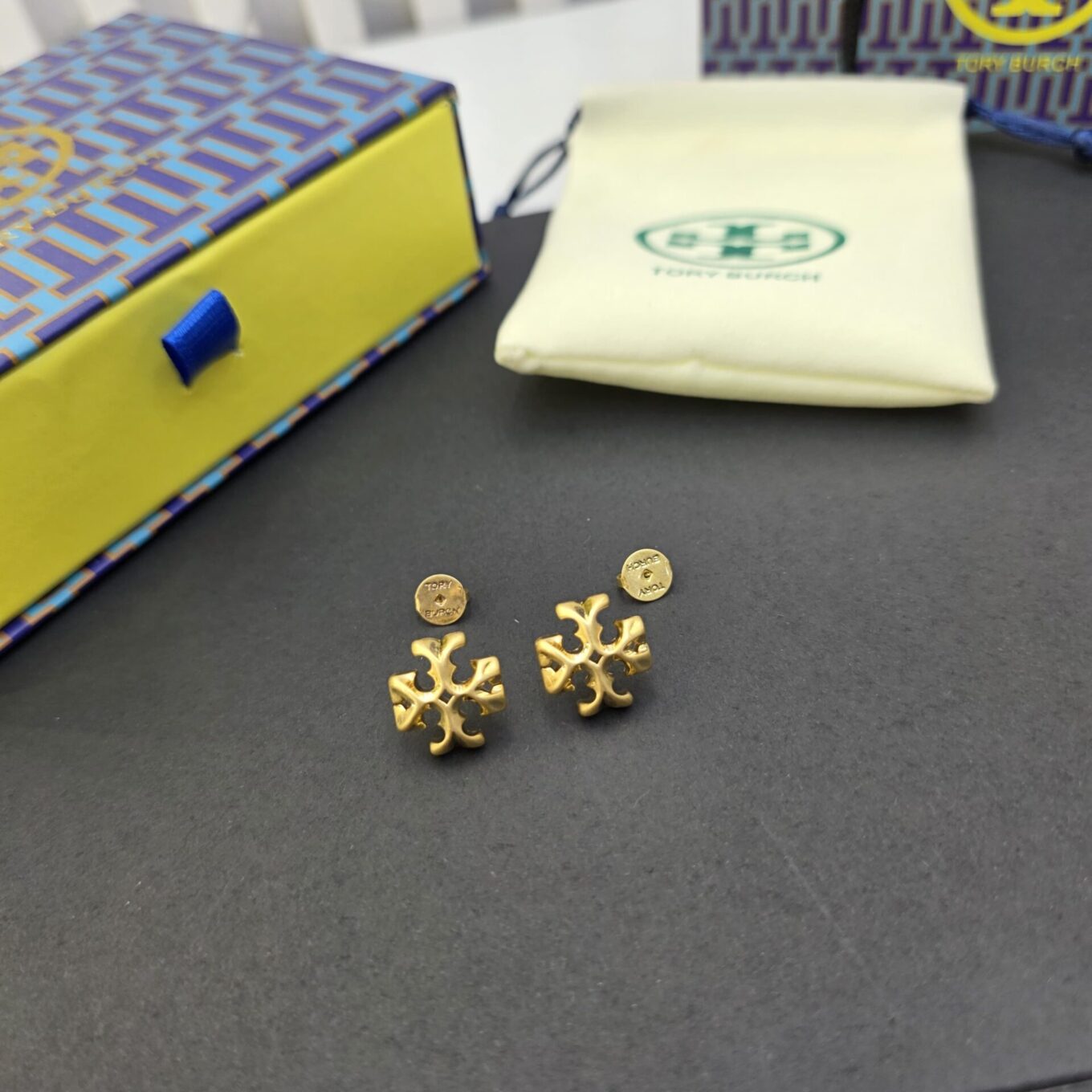 Tory Burch Monogram Logo Earring