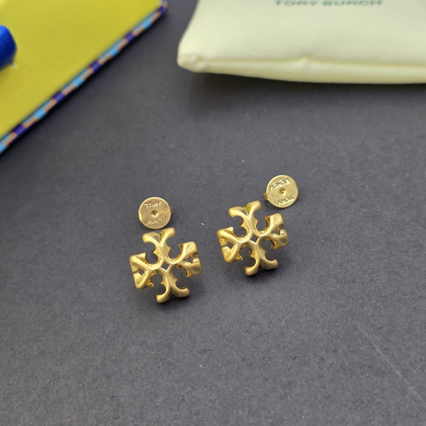 Tory Burch Monogram Logo Earring