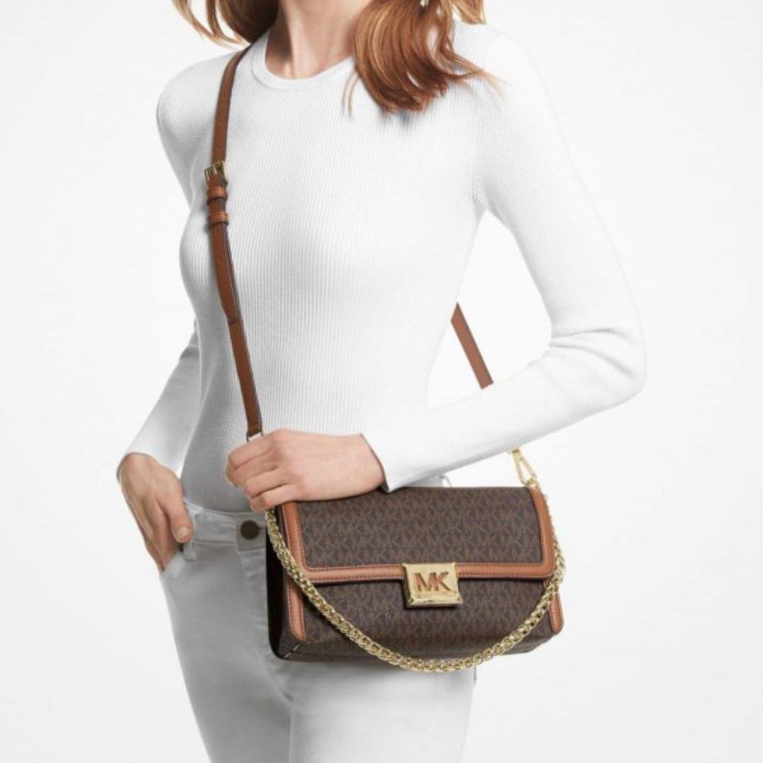WhatsApp Image 2025-03-20 at 6.07.33 PM Michael Kors Sonia Coffee Brown Sling Bag (With Box)