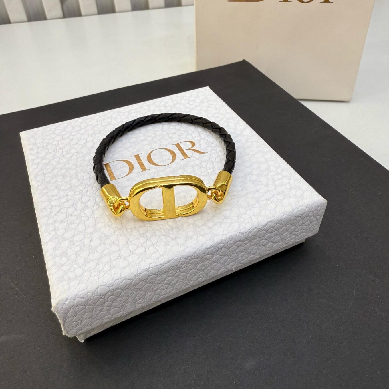 Christian Dior Black Golden Bracelet