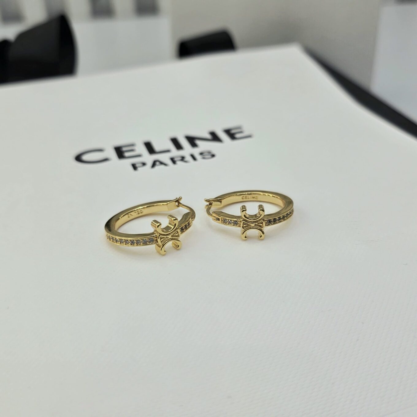 Celine Golden Hoop Earring