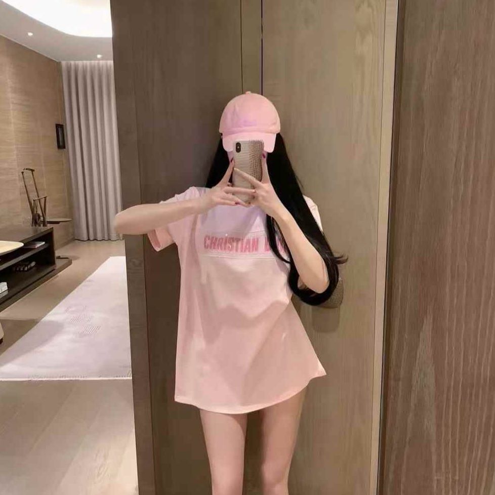 WhatsApp Image 2025-04-04 at 1.23.34 PM (1) Christian Dior Pink T-shirt