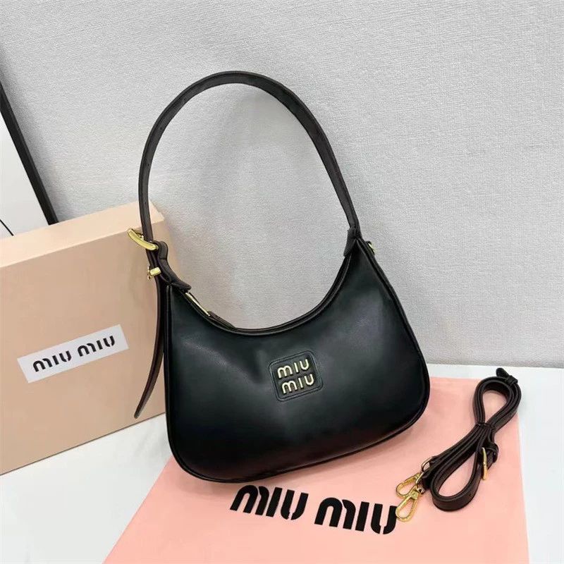 Miu Miu Black Hobo Shoulder Bag (With box)
