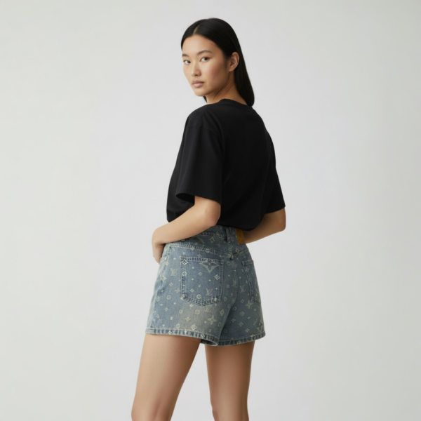 Louis Vuitton Monogram Denim Shorts For Women