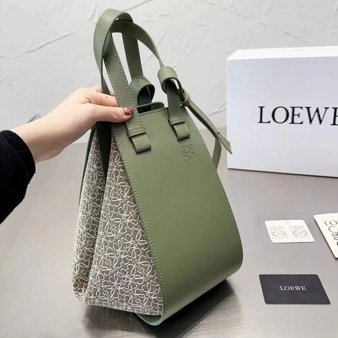 Loewe Hammock Green Shoulder Bag (With Box)