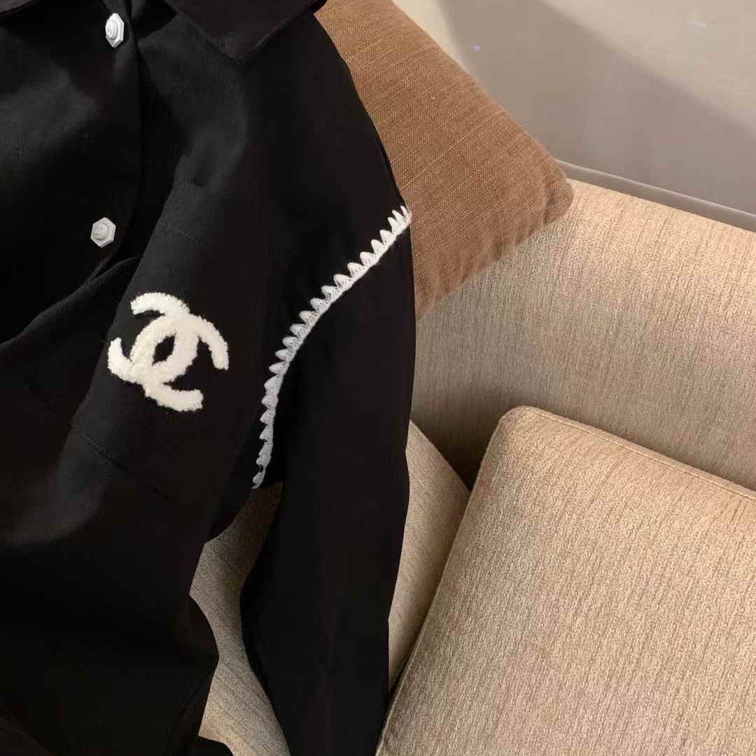 Chanel Black Monogram Shirt