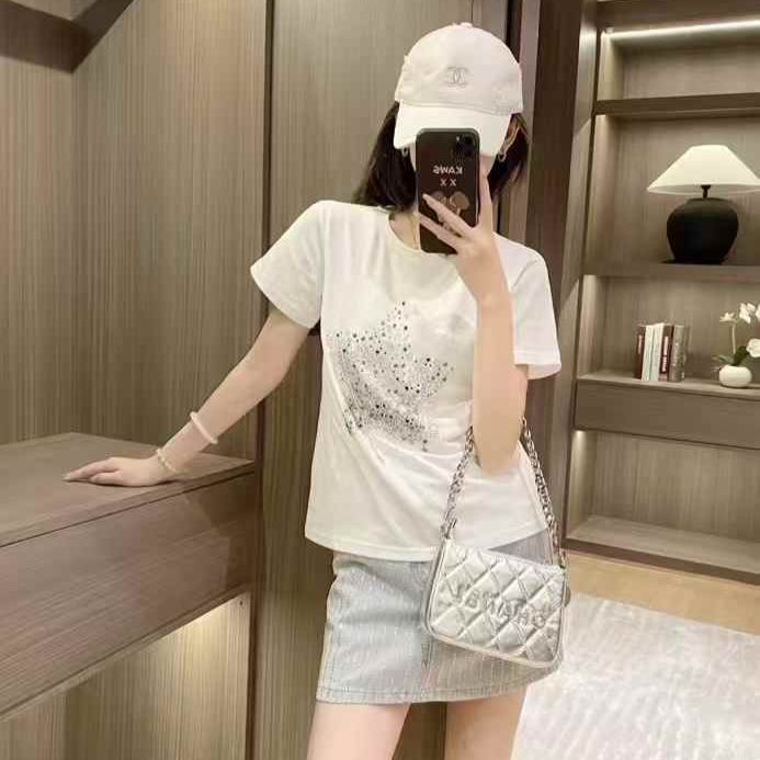 Dior Silver Stone White T-shirt