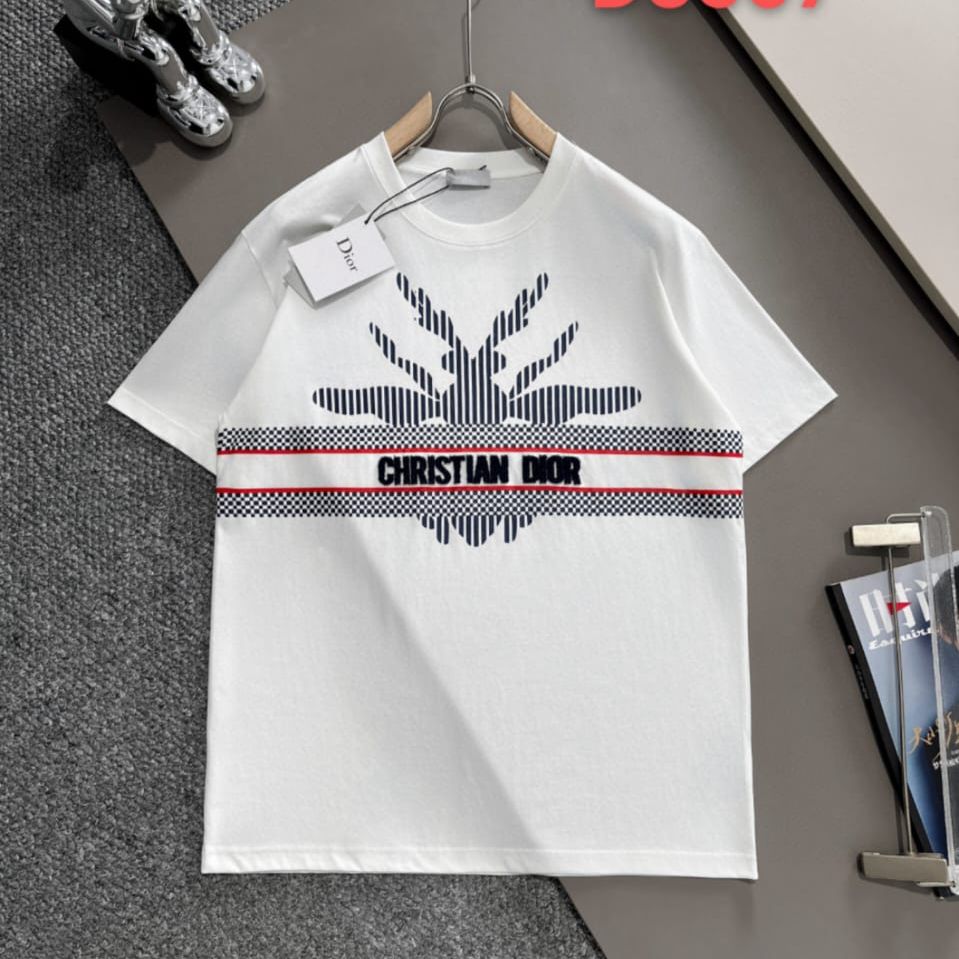 Christian Dior Monogram White Tshirt For Men