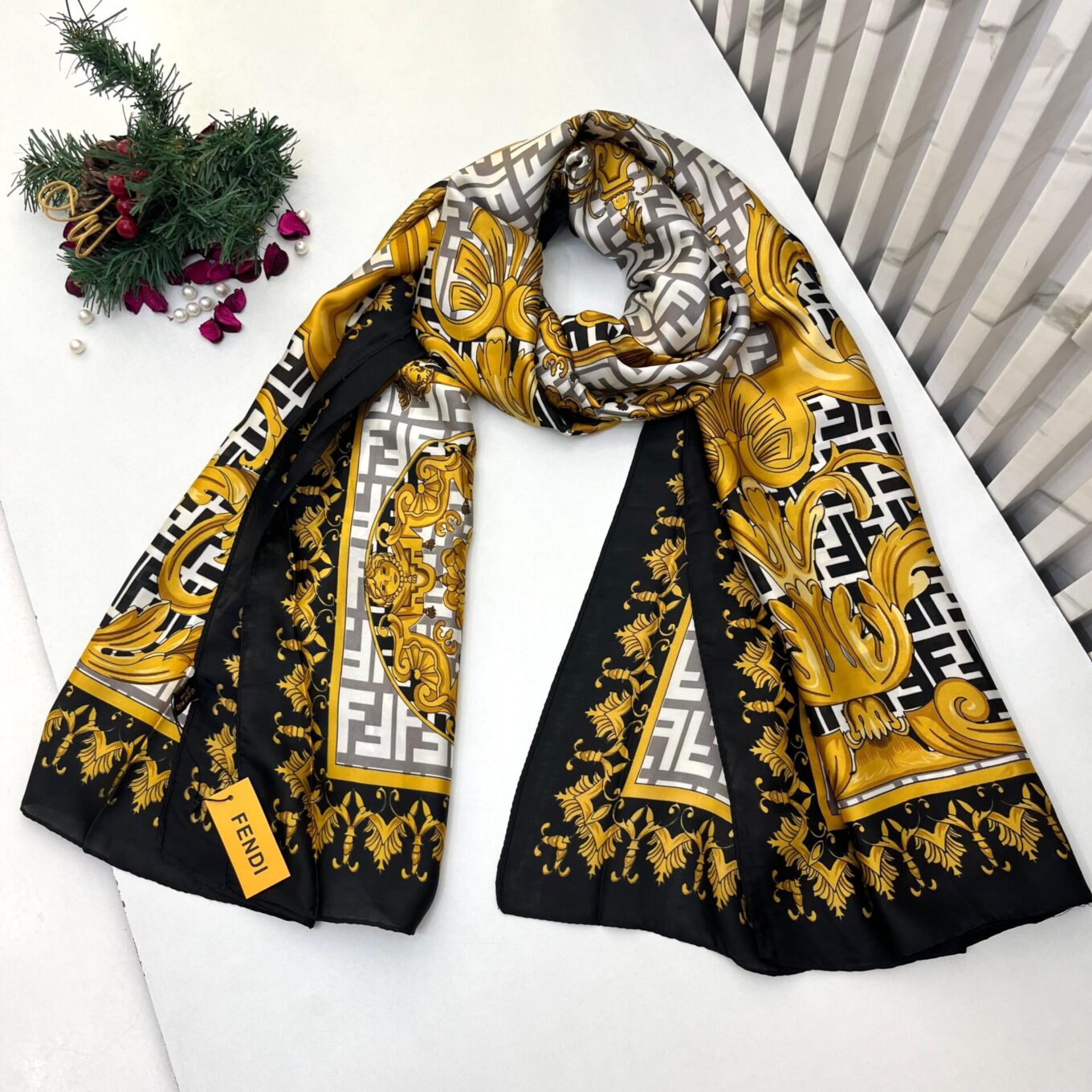 Fendi X Versace Silk Stole