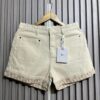 WhatsApp Image 2025-05-22 at 7.59.58 PM Dior Women's Beige Fringe Denim Shorts