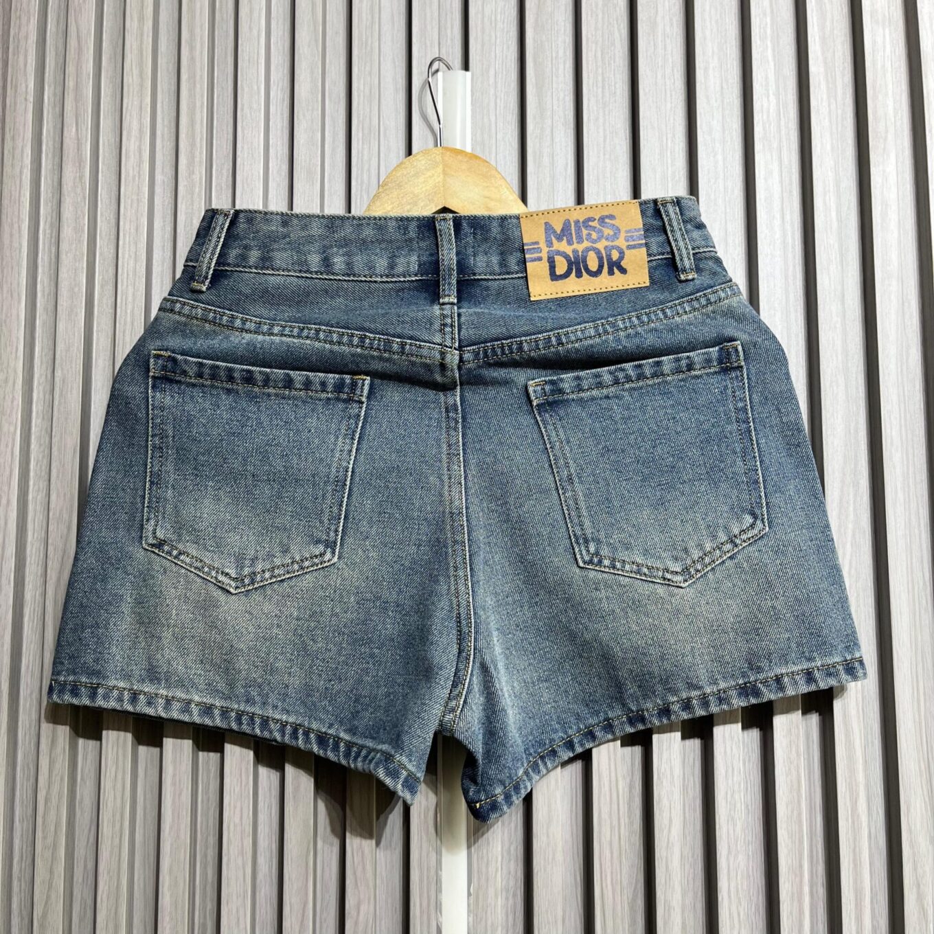 Miss Dior Women's Blue Denim Shorts
