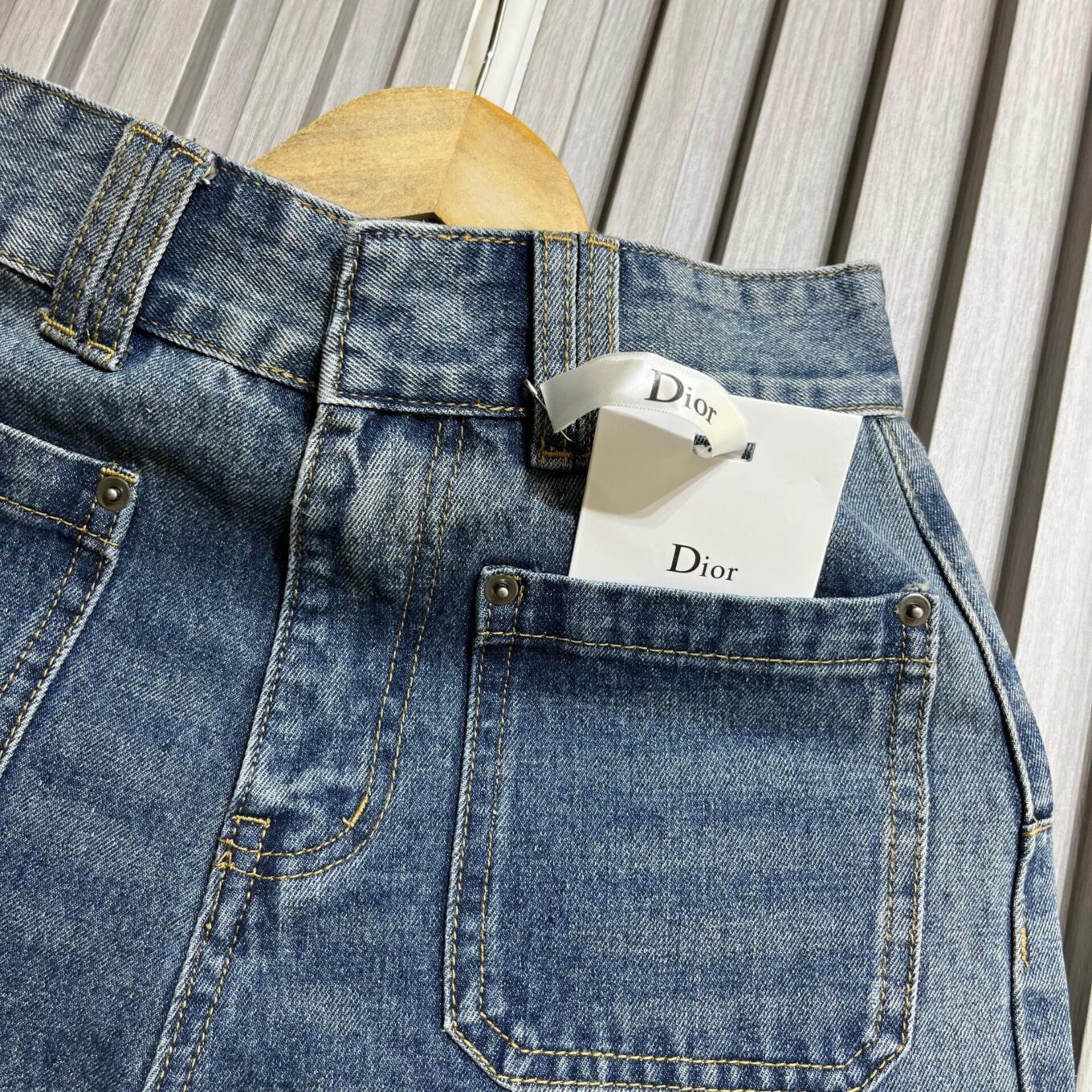 Dior Women's Blue Denim Shorts