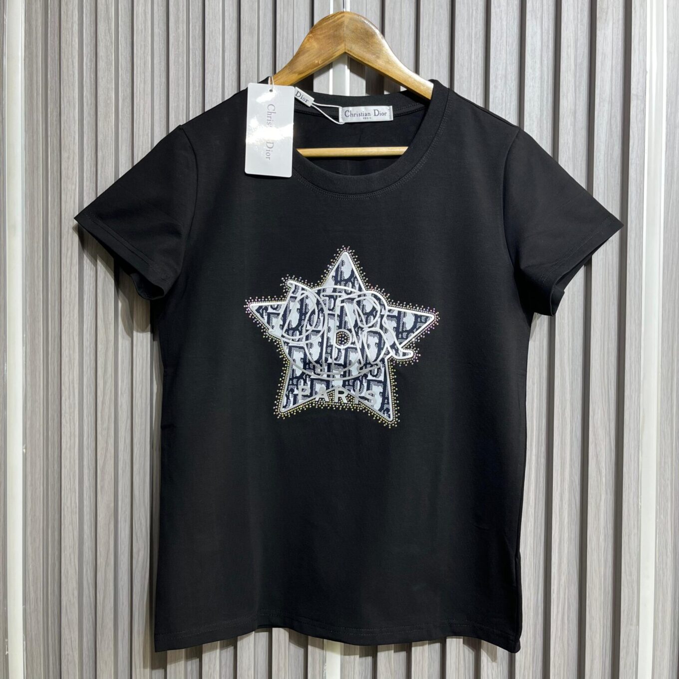 Dior Star Black T-shirt For Women